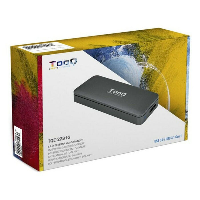 Caja Externa TooQ TQE-2281G SSD M.2 M.2 USB 3.1 SATA Micro USB B USB 3.2