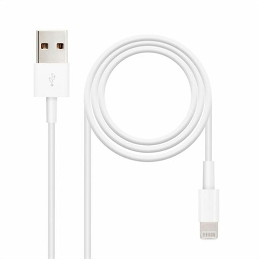 Cable de Datos/Carga con USB NANOCABLE 10.10.0400 Blanco 50 cm (1 unidad)