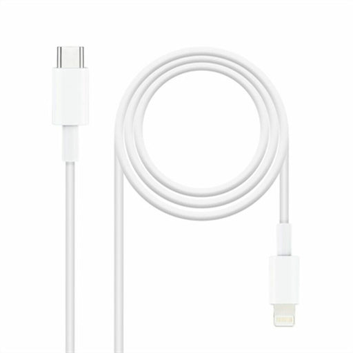 Cable de Datos/Carga con USB NANOCABLE 10.10.0600 50 cm Blanco (1 unidad)