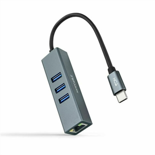 Adaptador USB a Ethernet NANOCABLE 10.03.0408 Gris