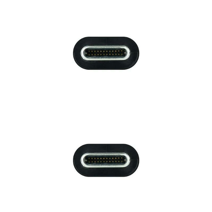 Cable USB-C NANOCABLE 10.01.4100 Negro 50 cm (1 unidad)