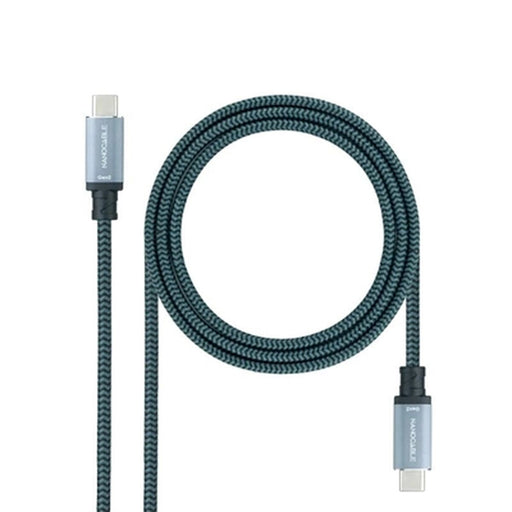 Cable USB-C NANOCABLE 10.01.4101-COMB Verde 1 m
