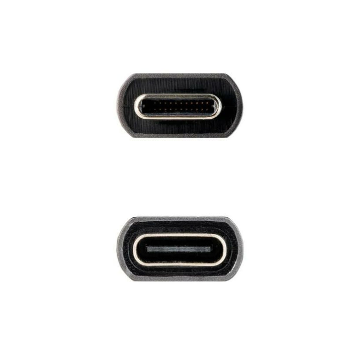 Cable Alargador USB-C NANOCABLE 10.01.4400 Negro 50 cm (1 unidad)