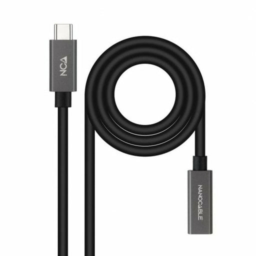 Cable Alargador USB-C NANOCABLE 10.01.4401-L150 Negro 1,5 m (1 unidad)