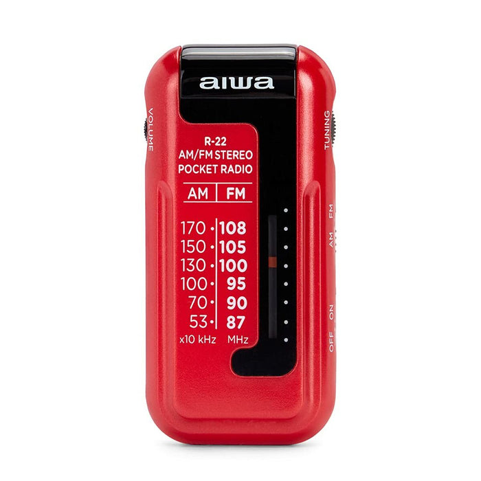 Radio Portátil Aiwa R22RD ROJO Rojo AM/FM Mini