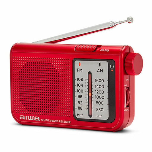 Radio Portátil Aiwa AM/FM Rojo