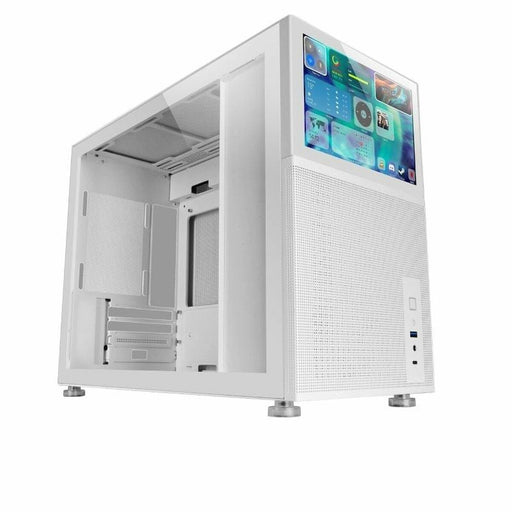 Caja Semitorre ATX Mars Gaming MC-LCD Blanco