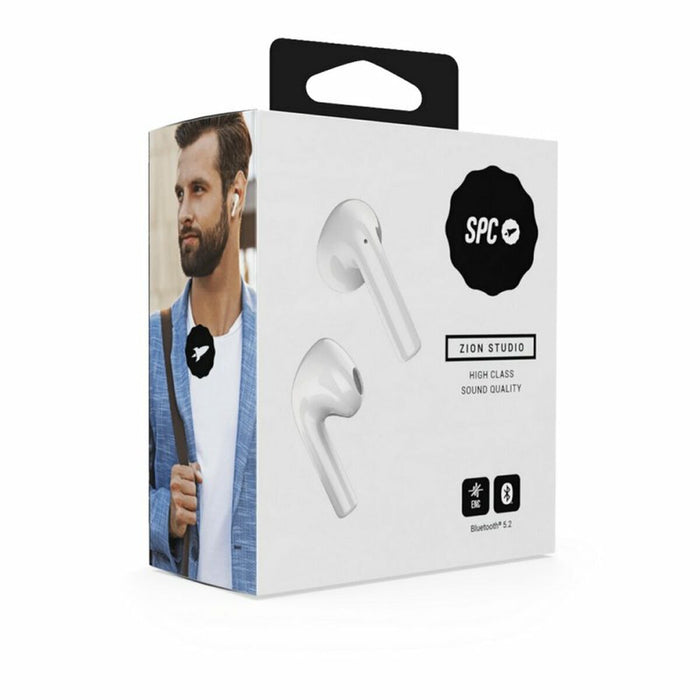 Auriculares Bluetooth SPC Zion Studio Blanco Negro