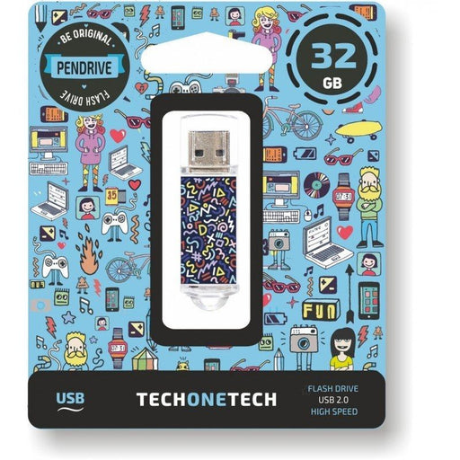 Memoria USB Tech One Tech Kaotic Dark 32 GB