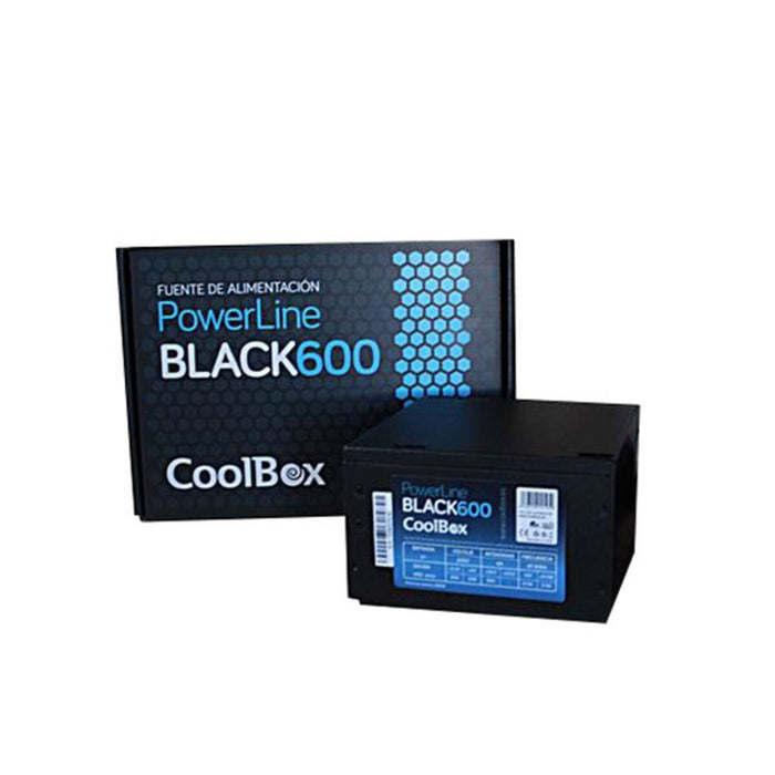 Fuente de Alimentación CoolBox COO-FAPW600-BK ATX 600 W DDR3 SDRAM