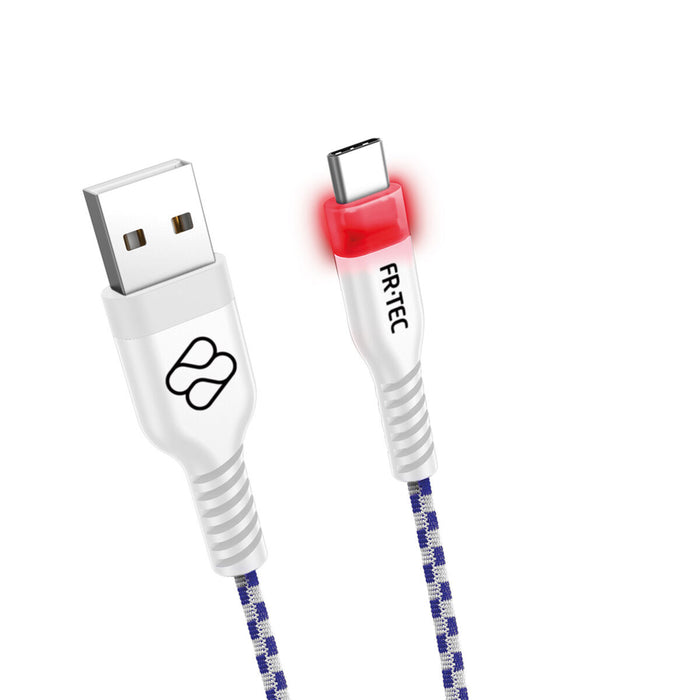 Cable USB A a USB C FR-TEC FT0030 Blanco 3 m