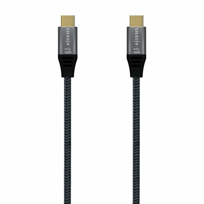 Cable USB-C Aisens A107-0629 2 m Gris (1 unidad)