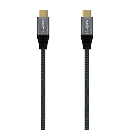 Cable USB-C Aisens A107-0671 Gris 1 m