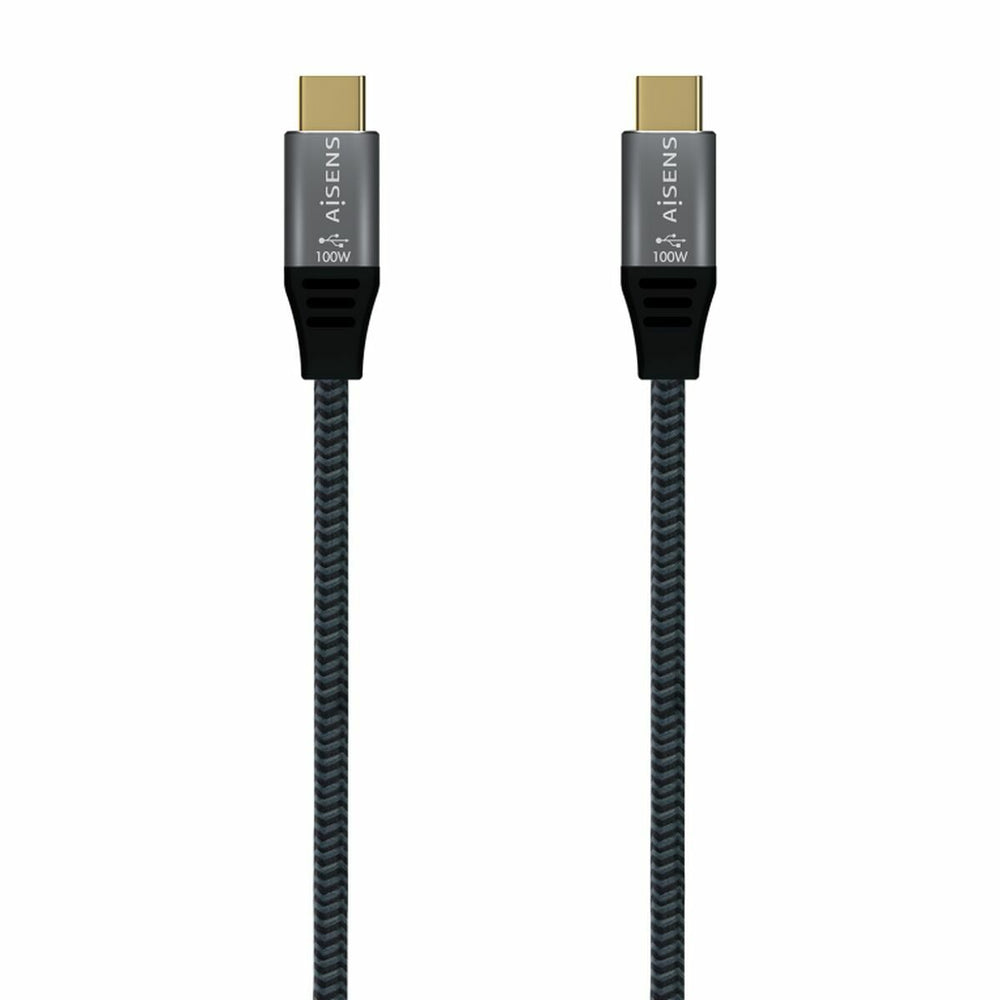 Cable USB-C Aisens A107-0671 1 m Gris (1 unidad)