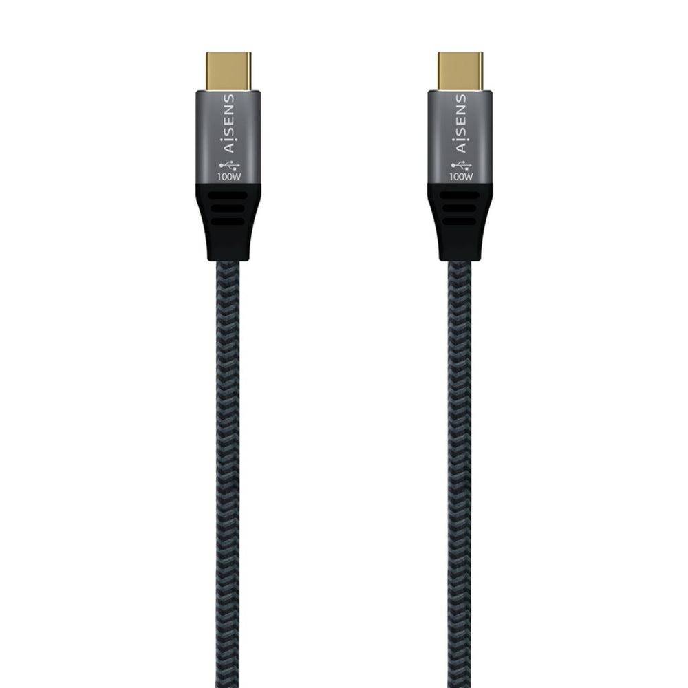 Cable USB-C Aisens A107-0672 1,5 m Gris (1 unidad)