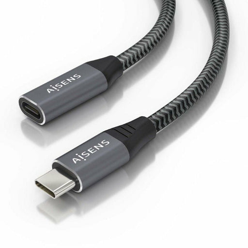Cable Alargador USB Aisens A107-0760 Gris 50 cm (1 unidad)