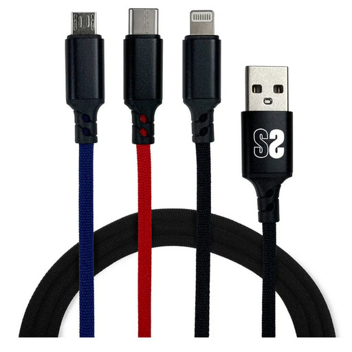 Cable Micro USB Subblim SUB-CAB-3IN101 1 m Negro (1 unidad)