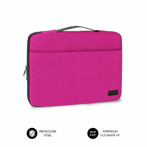 Maletín para Portátil Subblim Funda Ordenador Elegant Laptop Sleeve 13,3-14" Pink