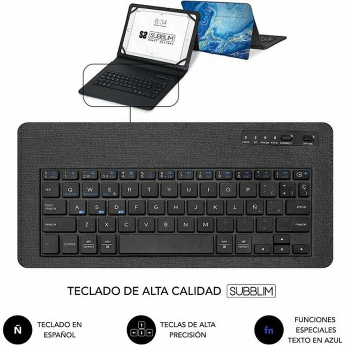 Funda para Tablet y Teclado Subblim SUBKT5-BTTB01 Azul macOS
