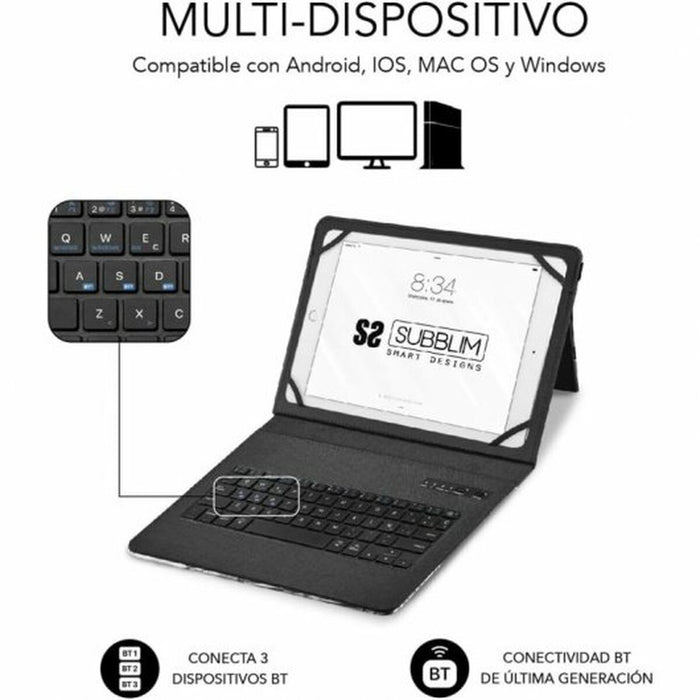 Funda para Tablet y Teclado Subblim SUBKT5-BTTW10 Blanco macOS