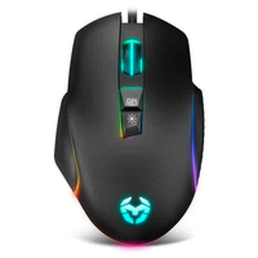 Ratón Gaming con LED Krom NXKROMKEOS 6400 dpi RGB Negro