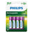 Pilas Recargables Philips R6B4A210/10 1,2 V