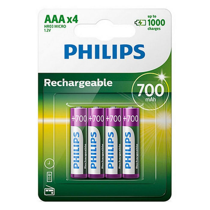 Pilas Recargables Philips R03B4A70/10 700 mAh 1,2 V