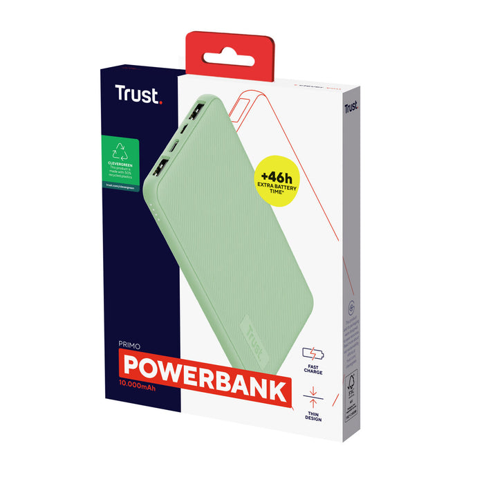 Powerbank Trust 25029 Verde 10000 mAh (1 unidad)