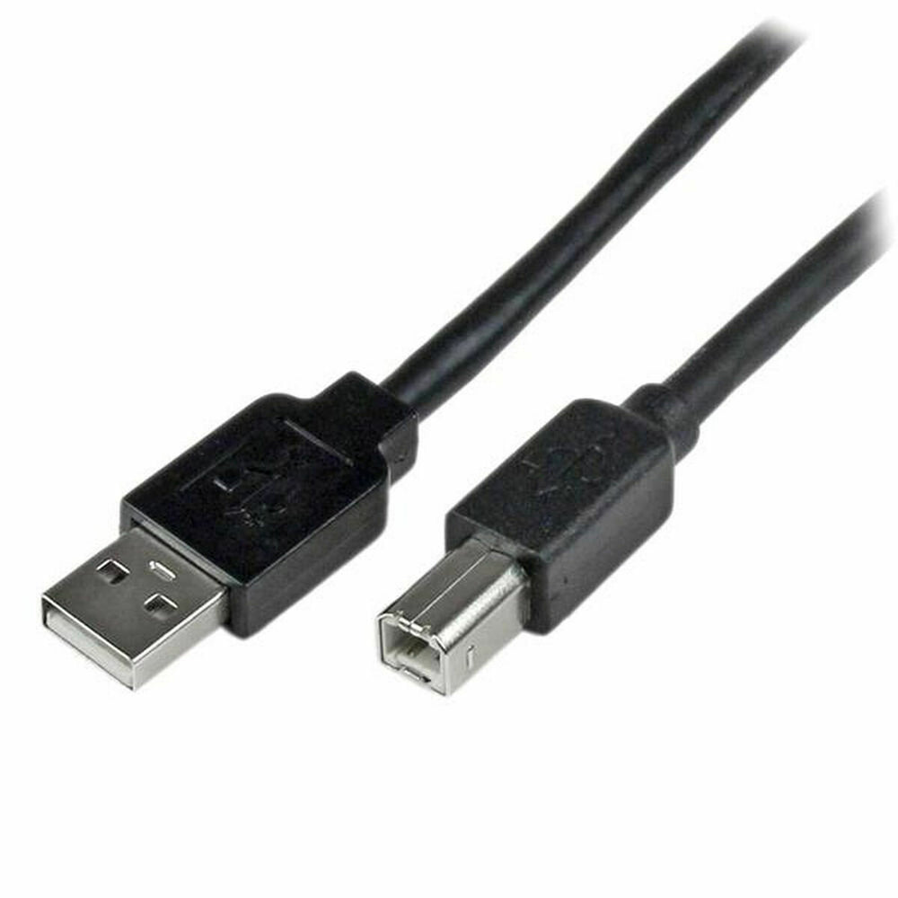 Cable USB A a USB B Startech USB2HAB65AC          Negro