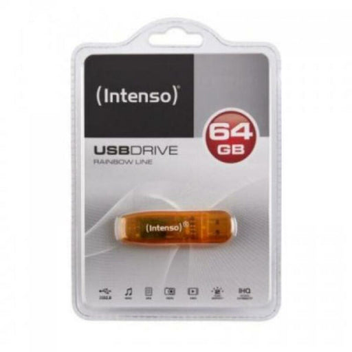 Memoria USB INTENSO FAELAP0282 USB 2.0 64 GB Naranja 64 GB Memoria USB