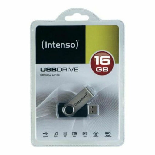 Memoria USB INTENSO Basic Line 32 GB Negro Plata 32 GB Memoria USB