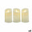Set de Velas Oscilante LED Crema 8 x 13 x 8 cm (6 Unidades)