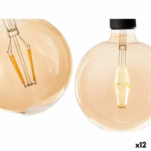 Bombilla LED Vintage E27 Transparente 4 W 14 x 19 x 14 cm (12 Unidades)