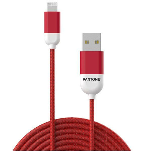 Cable USB a Lightning Pantone 1,5 m Rojo