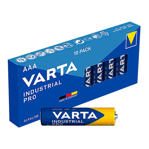 Pilas Varta Industrial Pro AAA LR03 1,5 V (10 Unidades)