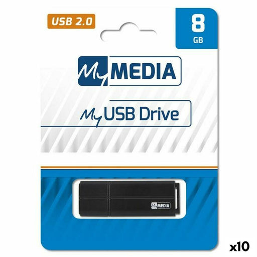 Memoria USB MyMedia Negro 8 GB