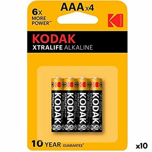 Pilas Kodak Xtralife LR03 AAA 4 Piezas (10 Unidades)