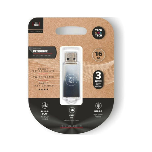 Memoria USB Tech One Tech Be B&W 16 GB