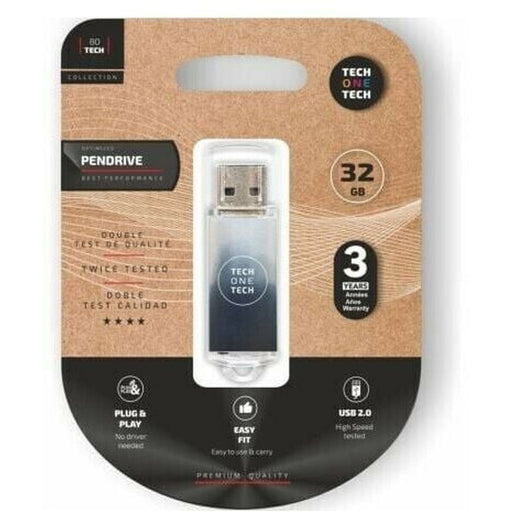 Memoria USB Tech One Tech Be B&W 32 GB