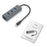 Hub USB i-Tec C31HUBMETAL403 USB x 4 Gris