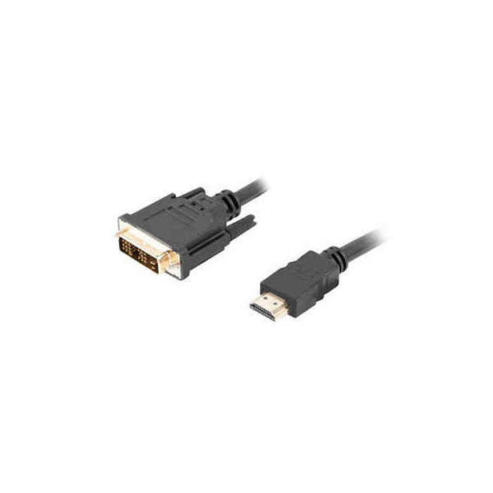 Cable HDMI a DVI Lanberg Macho/Macho Negro