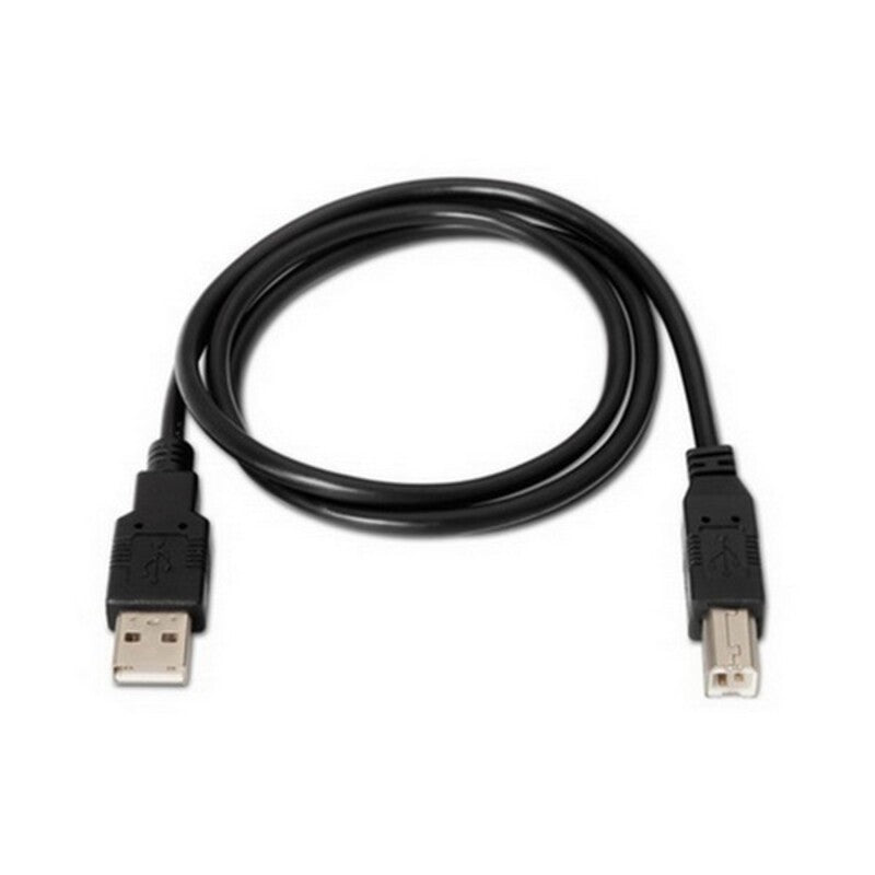 Cable USB 2.0 A a USB B NANOCABLE 10.01.0105-BK Negro (4,5 m)