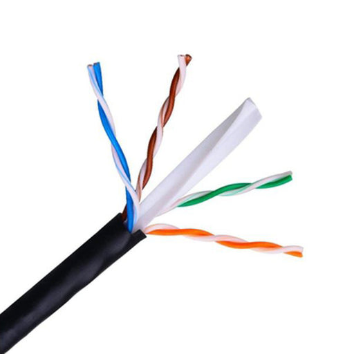 Cable de Red Rígido UTP Categoría 6 NANOCABLE 10.20.0502-EXT-BK 100 m Negro