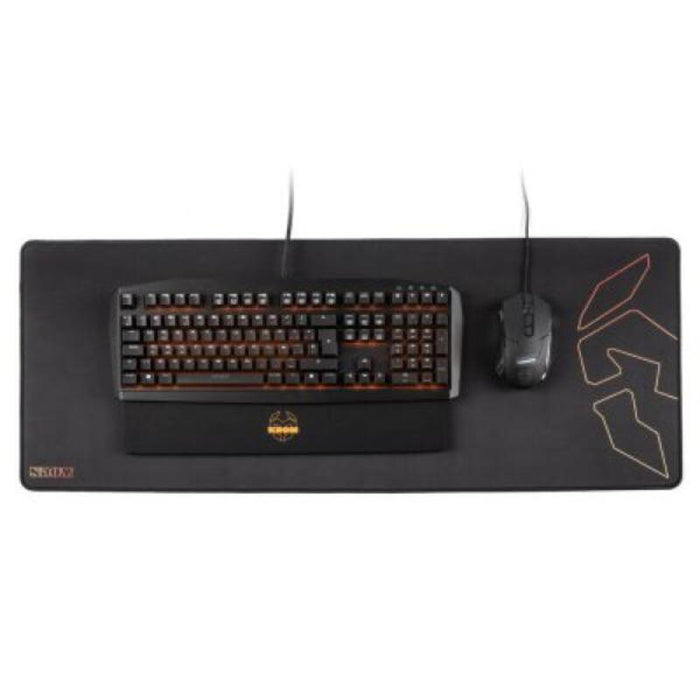 Alfombrilla Gaming Krom Krom Knout XL Extended 90 x 35 x 0,3 cm Negro