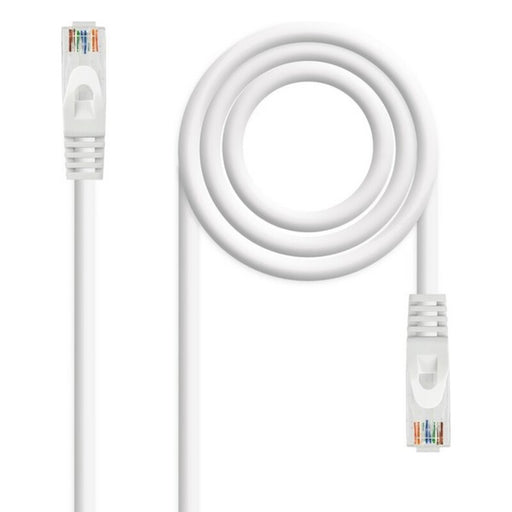 Cable de Red Rígido UTP Categoría 6 NANOCABLE 10.20.1803-W LSZH (3 m) Blanco